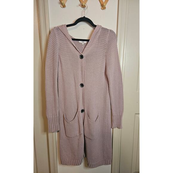 Easel Dusty Rose Duster Sweater Size S/M - Picture 1 of 7